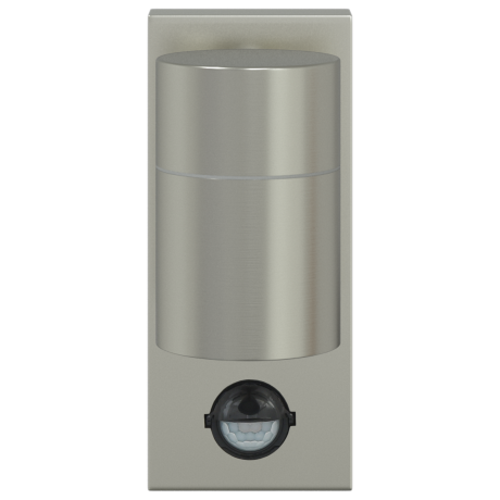 vidaXL Buitenwandlamp met Sensor Zilver - Roestvrijstaal - IP44 afbeelding3 - 1