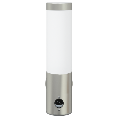 vidaXL Buitenwandlamp met sensor - Zilver RVS IP44 afbeelding3 - 1