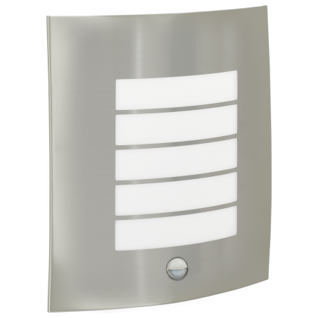 vidaXL Buitenwandlampen met Sensor 2 stuks Zilver RVS IP44 afbeelding3 - 1