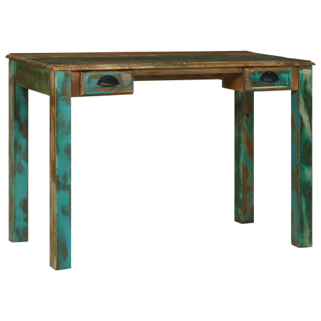vidaXL Bureau 112x55x76 cm van Gerecycled Massief Hout afbeelding3 - 1