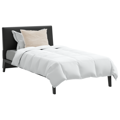 vidaXL Dekbed Anders met kussen 2 pcs Wit 135 x 220 cm Dons afbeelding3 - 1