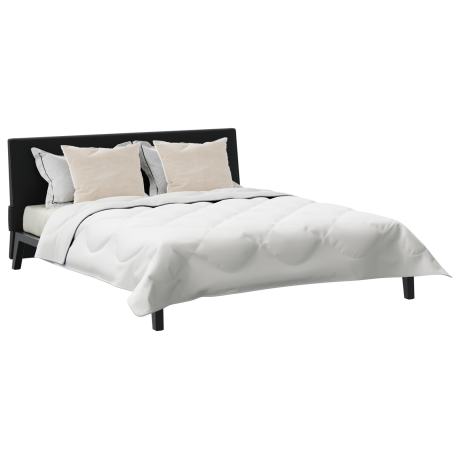 vidaXL Dekbed Anders met kussen 3 pcs Wit 240 x 260 cm Microfibre afbeelding3 - 1