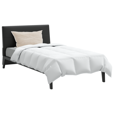 vidaXL Dekbed met kussen 2 pcs Wit 135 x 200 cm Dons afbeelding3 - 1