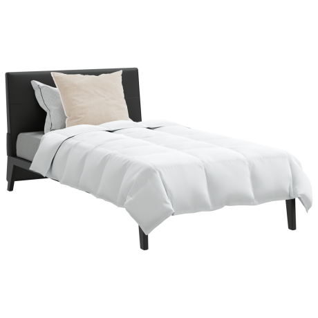 vidaXL Dekbed met kussen 2 pcs Wit 135 x 200 cm Dons afbeelding3 - 1