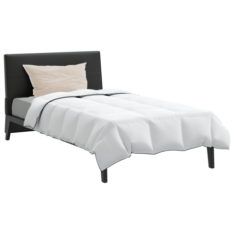 vidaXL Dekbed met kussen 2 pcs Wit 135 x 220 cm Dons afbeelding3 - 1