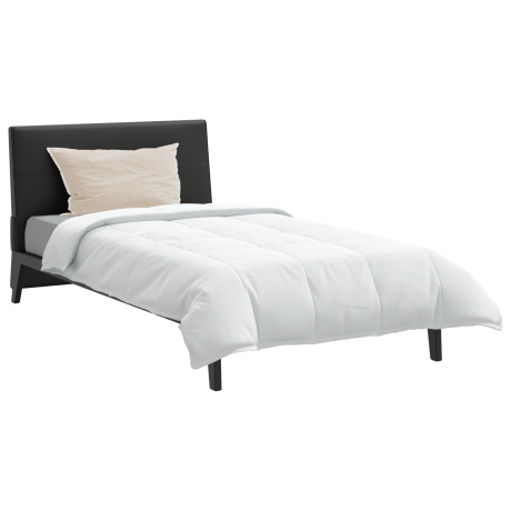 vidaXL Dekbed met kussen 2 pcs Wit 135 x 220 cm Dons afbeelding3 - 1
