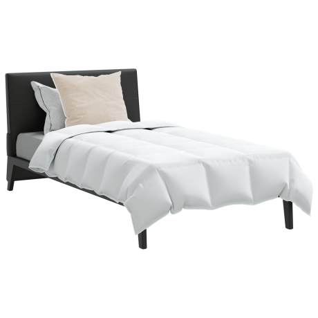 vidaXL Zomer Dekbed met kussen 2 pcs Wit Donsveertjes afbeelding3 - 1