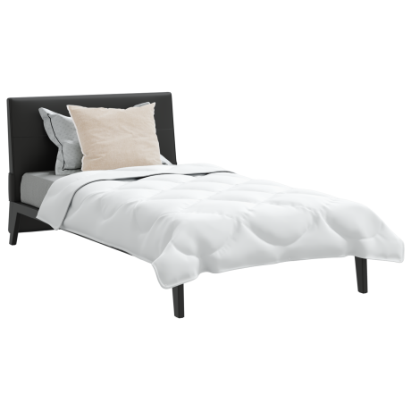 vidaXL Dekbed Set met kussen 2 pcs Wit Microfibre afbeelding3 - 1