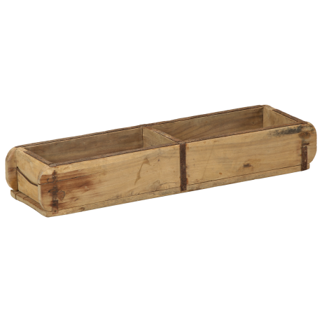 vidaXL Dienblad 60,5x15x9 cm massief gerecycled hout afbeelding3 - 1