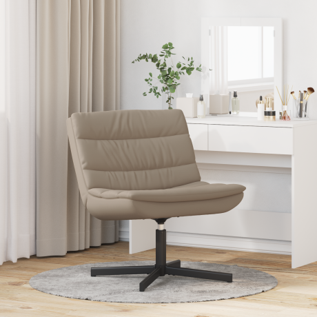 vidaXL Draai Relaxstoel in Cappuccino Stof afbeelding3 - 1