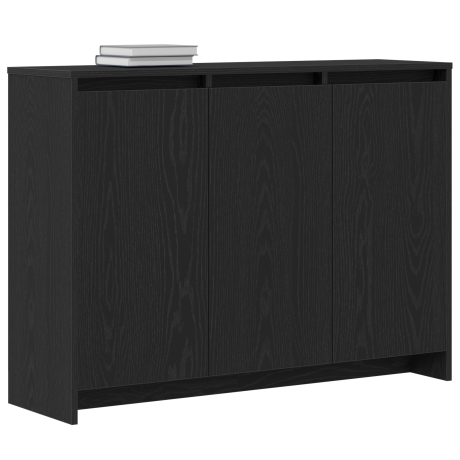 vidaXL Dressoir Zwart 102 x 29.5 x 75 cm Bewerkt hout afbeelding3 - 1