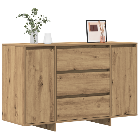 vidaXL Dressoir 120x41x75 cm bewerkt hout artisanaal eiken afbeelding3 - 1