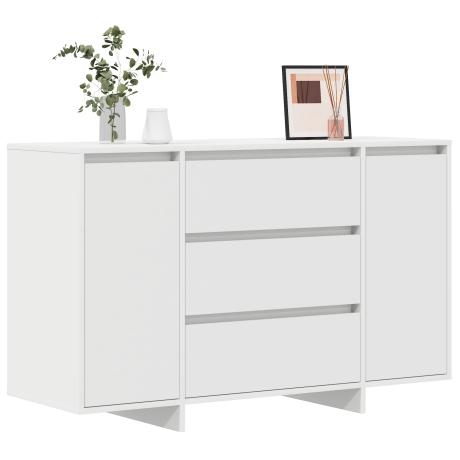 vidaXL Dressoir met lade Wit 120 x 41 x 75 cm Bewerkt hout afbeelding3 - 1