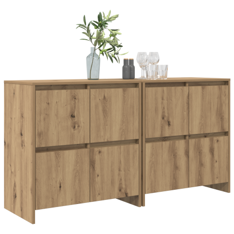 vidaXL Dressoir 2 pcs artisanaal eikenkleurig 70 x 41 x 75 cm afbeelding3 - 1