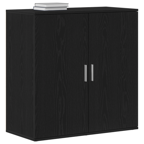 vidaXL Dressoir 79x38x80 cm bewerkt hout zwart eikenkleurig afbeelding3 - 1