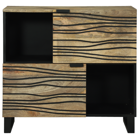 vidaXL Dressoir 80x33,5x75 cm Massief Mango Hout afbeelding3 - 1