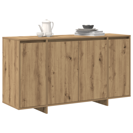 vidaXL Dressoir Artisan Eiken 135 x 41 x 75 cm Bewerkt hout afbeelding3 - 1