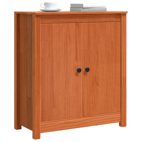 vidaXL Dressoir Wasbruin 70 x 35 x 80 cm Massief grenenhout afbeelding3 - 1