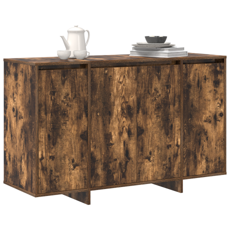 vidaXL Dressoir Gerookt eiken 120 x 41 x 75 cm Bewerkt hout afbeelding3 - 1