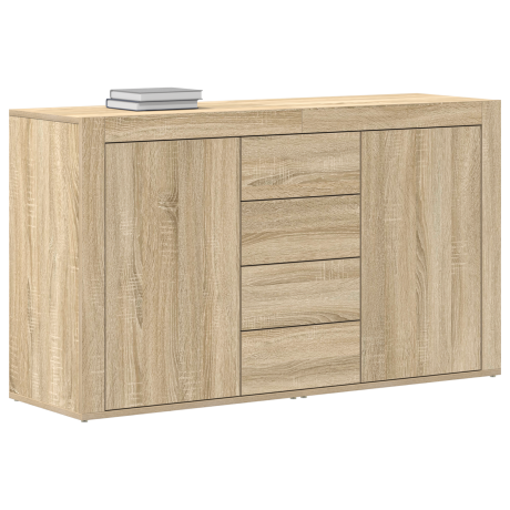 vidaXL Dressoir Sonoma Eik 120x36x69 cm Kunststof afbeelding3 - 1