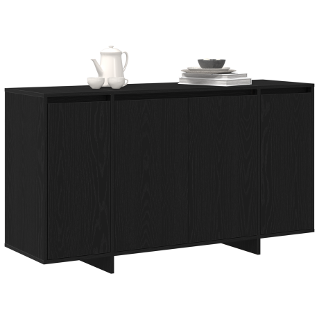 vidaXL Dressoir Zwart eiken 120 x 41 x 75 cm Bewerkt hout afbeelding3 - 1