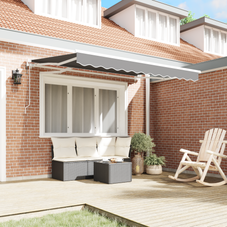 vidaXL Elektrisch Zonneluifel Frame Uittrekbaar 3,5x2 cm Metalen afbeelding3 - 1