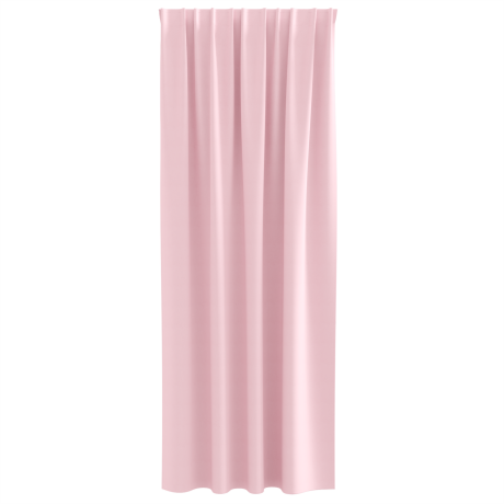 vidaXL Gordijnen met gordijnen 2 pcs Babyroze 260 x 140 cm Polyester afbeelding3 - 1