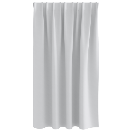 vidaXL Gordijnen met gordijnen 2 pcs Bleekgrijs 140 x 140 cm Polyester afbeelding3 - 1