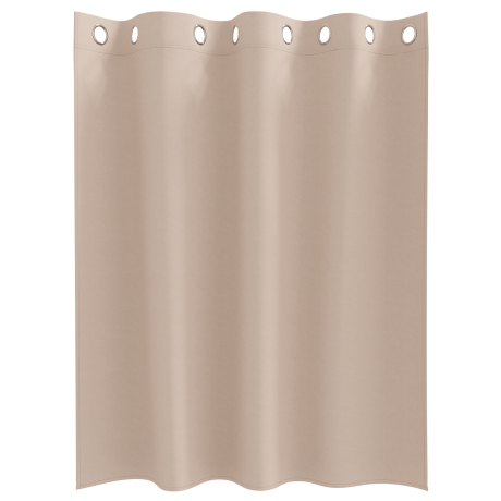 vidaXL Gordijnen met gordijnen 2 pcs Taupe 140 x 140 cm Polyester afbeelding3 - 1