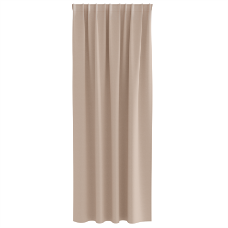 vidaXL Gordijnen met gordijnen 2 pcs Taupe 260 x 140 cm Polyester afbeelding3 - 1