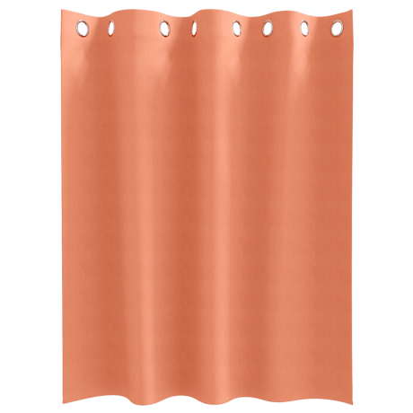 vidaXL Gordijnen met gordijnen 2 pcs Terracotta 140 x 140 cm Polyester afbeelding3 - 1