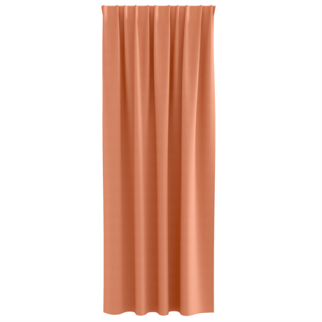 vidaXL Gordijnen met gordijnen 2 pcs Terracotta 260 x 140 cm Polyester afbeelding3 - 1