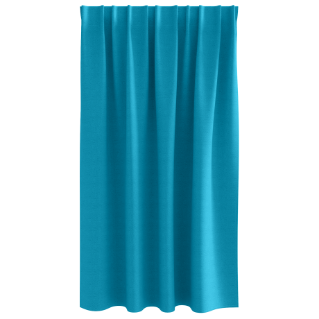 vidaXL Gordijnen met gordijnen 2 pcs Turquoise 140 x 140 cm Polyester afbeelding3 - 1