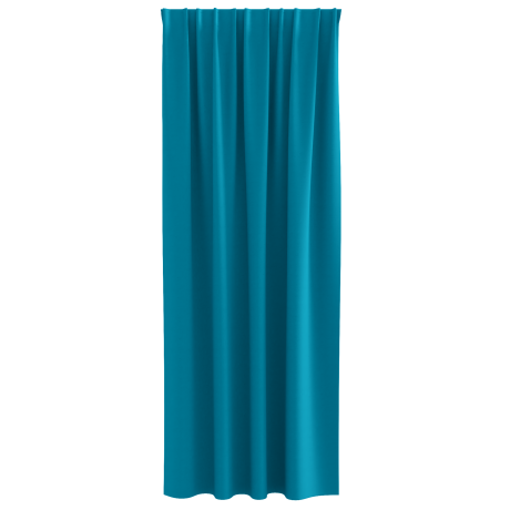 vidaXL Gordijnen met gordijnen 2 pcs Turquoise 260 x 140 cm Polyester afbeelding3 - 1