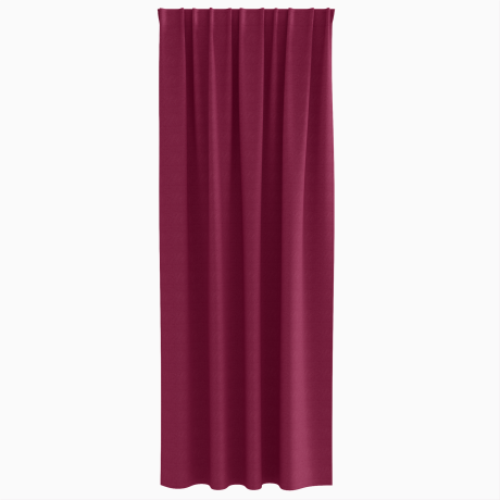 vidaXL Gordijnen met gordijnen 2 pcs Wijnrood 225 x 140 cm Polyester afbeelding3 - 1