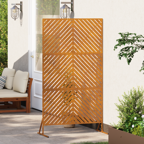 vidaXL Hekpanelen 100 x 50 x 180 cm Roestvrij staal afbeelding3 - 1