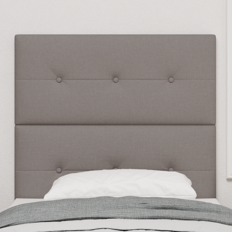 vidaXL in hoogte verstelbaar hoofdbord Taupe 100 cm Stof afbeelding3 - 1