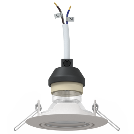 vidaXL Inbouwspots 12 stuks Rond GU10 Wit Ø90 mm Staal afbeelding3 - 1