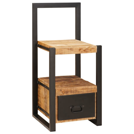vidaXL Kapstok 40x40x90 cm Massief Ruw Mango Hout afbeelding3 - 1