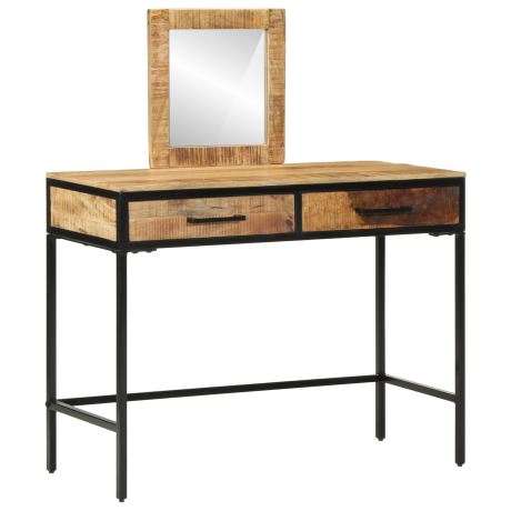 vidaXL Plafondtafel met lade Bruin 100 x 40 x 120 cm Massief mangohout afbeelding3 - 1