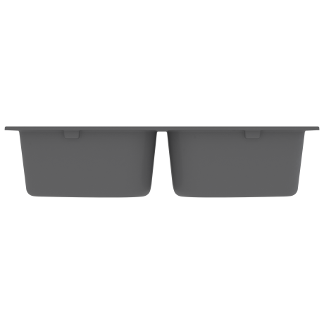 vidaXL Keukenkom Grijs 760x480x184 mm Graniet afbeelding3 - 1