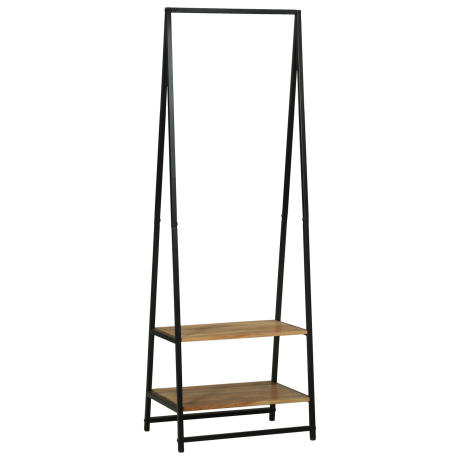 vidaXL Kledingrek 60x45x180 cm van Massief Acaciahout afbeelding3 - 1