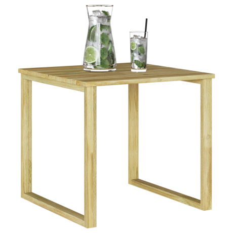 vidaXL Tafel Naturel 50,5 x 50 x 46 cm Geïmpregneerd grenenhout afbeelding3 - 1