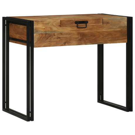 vidaXL Make-uptafel 90x50x75 cm Massief Acaciahout afbeelding3 - 1