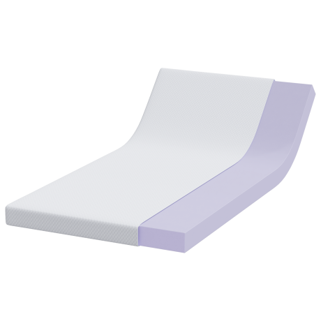 vidaXL Matraspads Wit 100 x 200 cm 100% polyester jacquard stof afbeelding3 - 1
