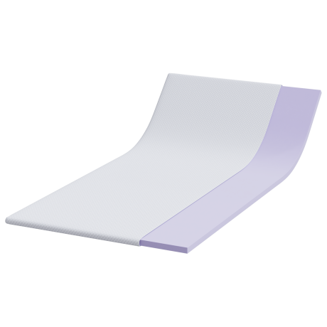 vidaXL Matraspads Wit 120 x 200 cm 100% polyester jacquard stof afbeelding3 - 1