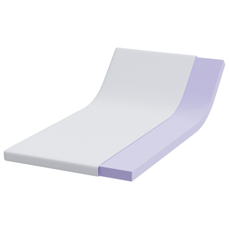 vidaXL Matraspads Wit 120 x 200 cm 100% polyester jacquard stof afbeelding3 - 1