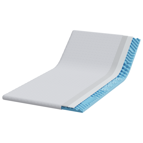 vidaXL Matraspads Wit 120 x 200 cm 100% polyester jacquard stof afbeelding3 - 1