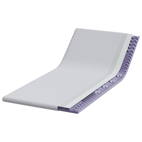 vidaXL Matraspads Wit 120 x 200 cm 100% polyester jacquard stof afbeelding3 - 1