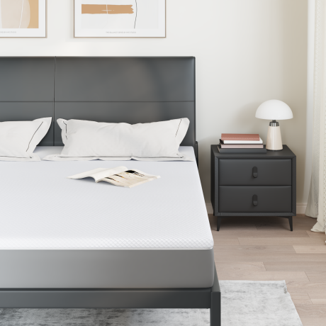 vidaXL Matraspads Wit 180 x 200 cm 100% polyester jacquard stof afbeelding3 - 1